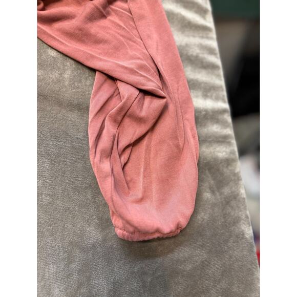 Lucky Brand Womens‎ Sandwash Modal Notched V-Neck Long Sleeve Blouse Size M - Picture 2 of 4